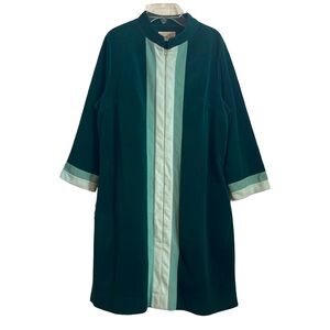 Vintage Green and Mint Long house Coat